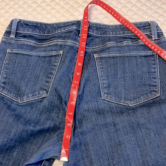 Talbots curvy bootleg petite denim.  Flawless 5 pocket. - Picture 5 of 8